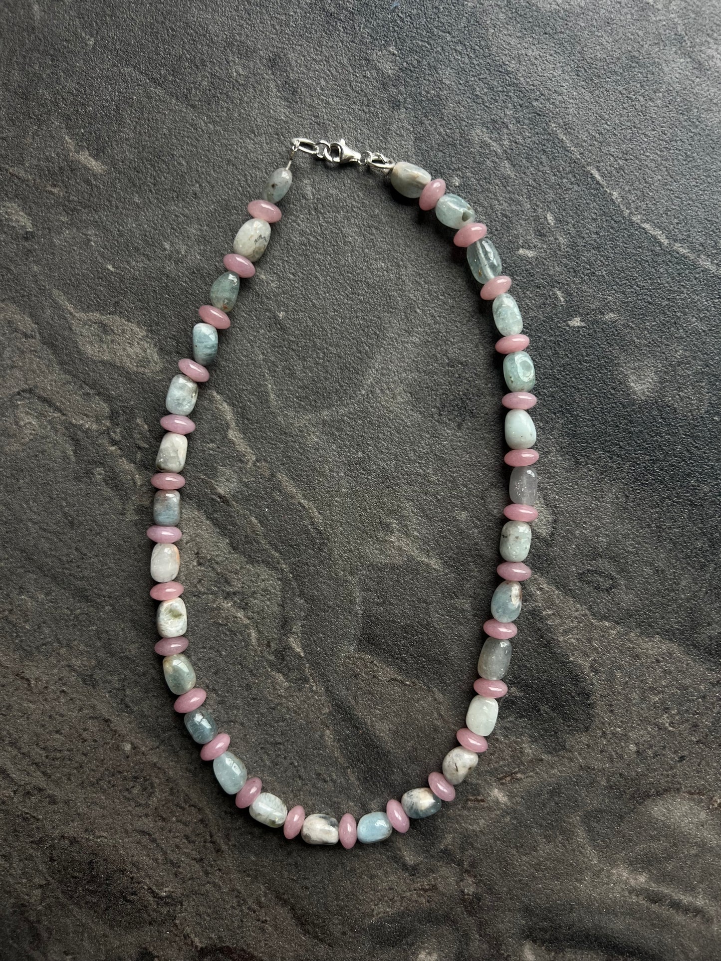 Morganite and Rhodochrosite