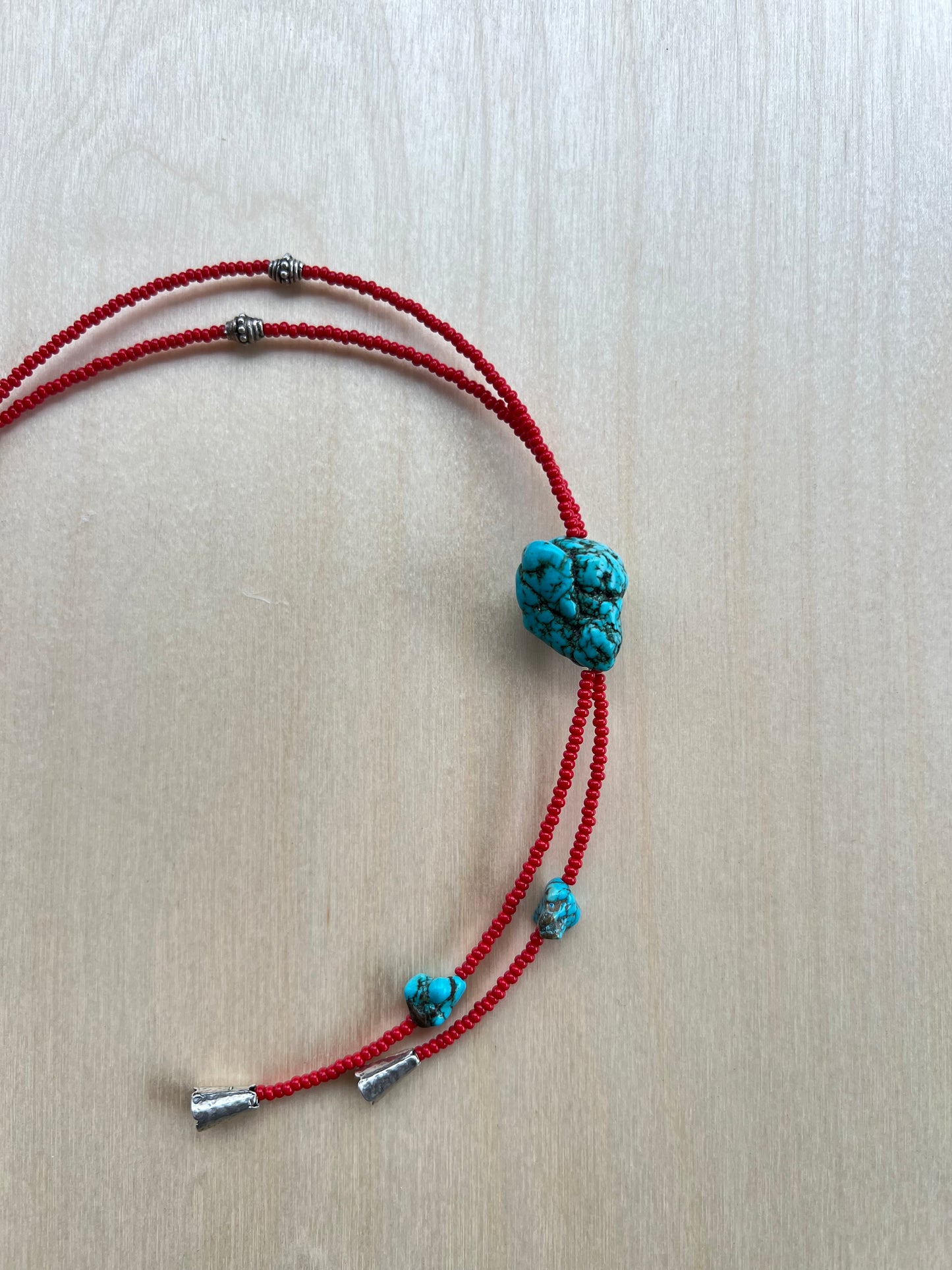 Bolo Tie in Raw Turquoise