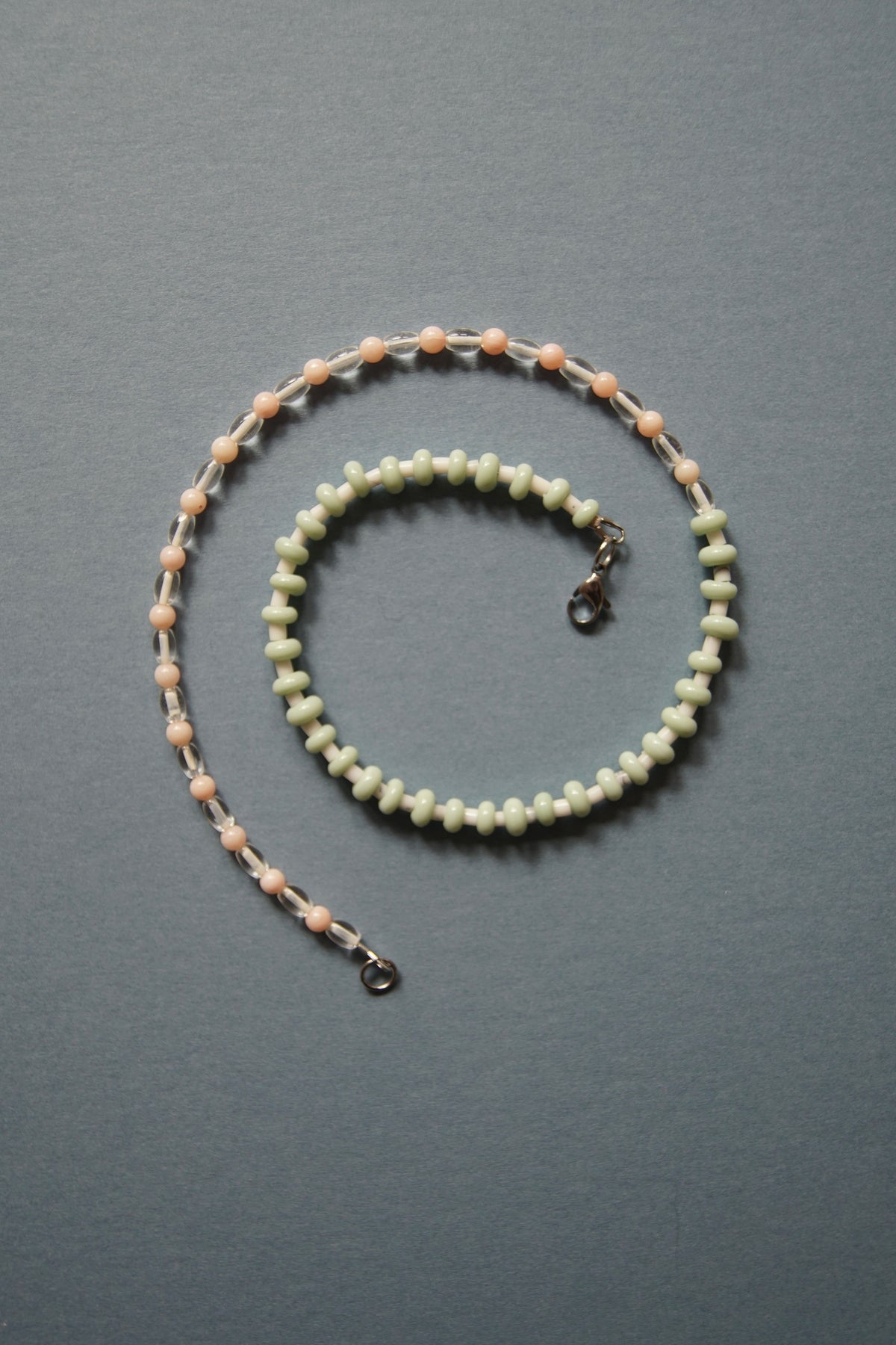 Two Face Rose Quartz and White Turquoise