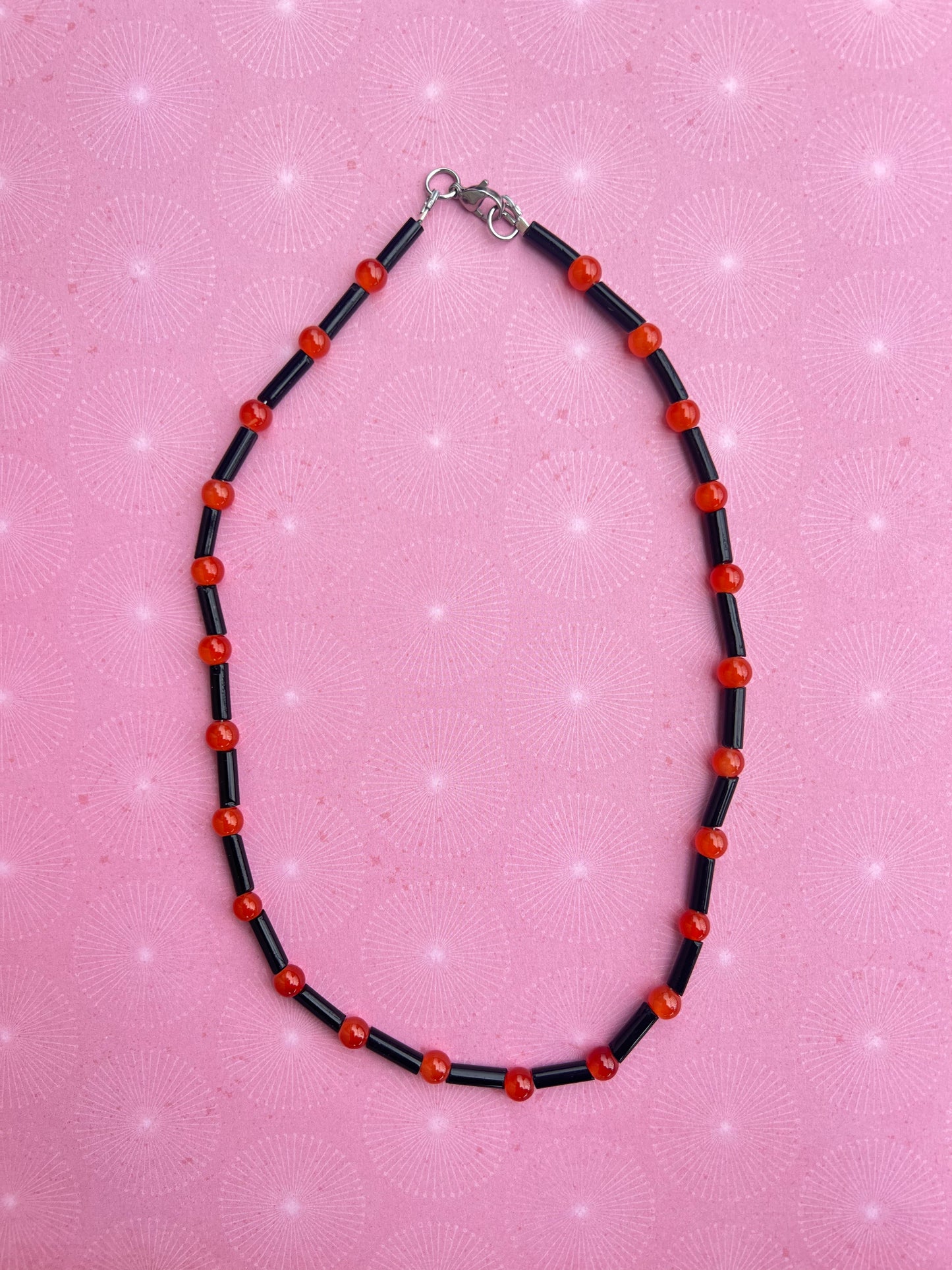 Orange and Black Stripe Strand