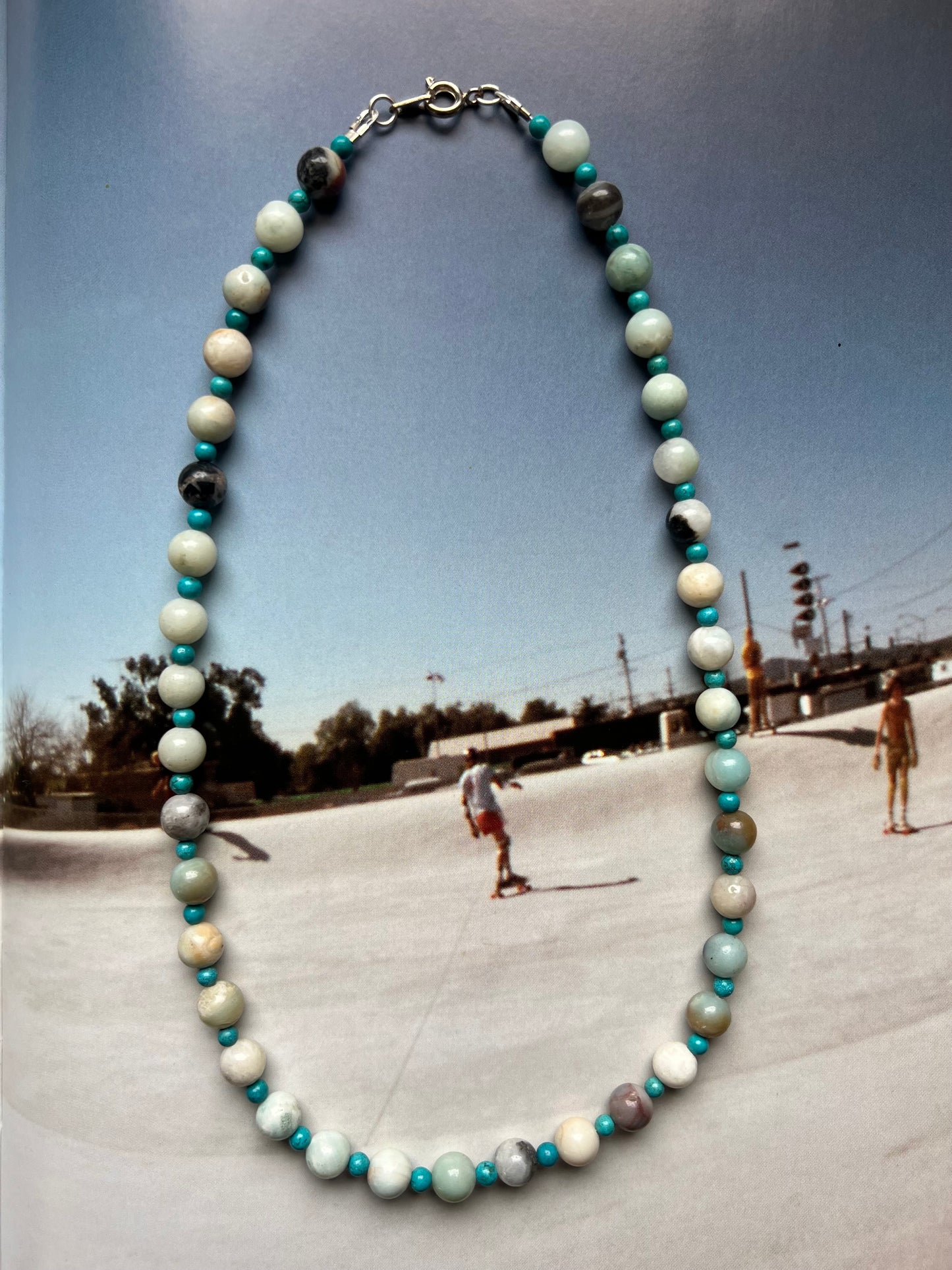 Amazonite and Vintage Turquoise Strand