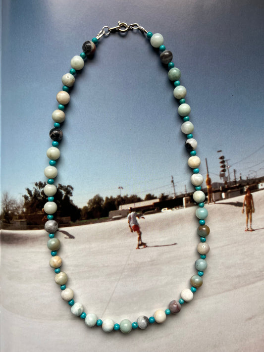 Amazonite and Vintage Turquoise Strand