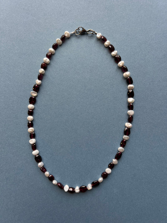 Garnet and Pearl Strand