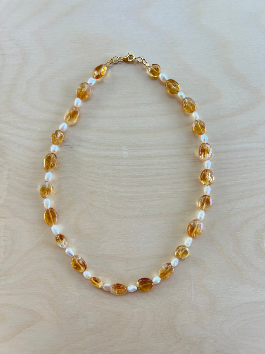 Citrine and Pearl
