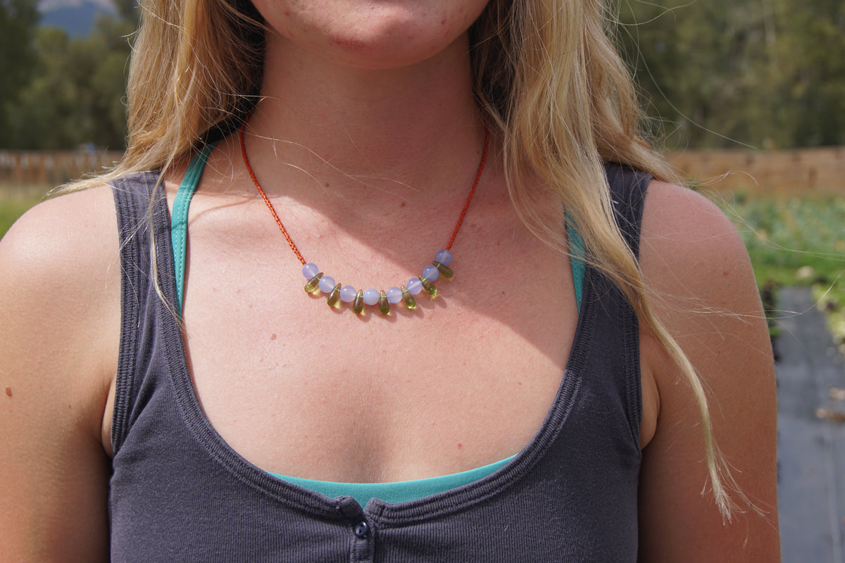 Glass Drop Necklace