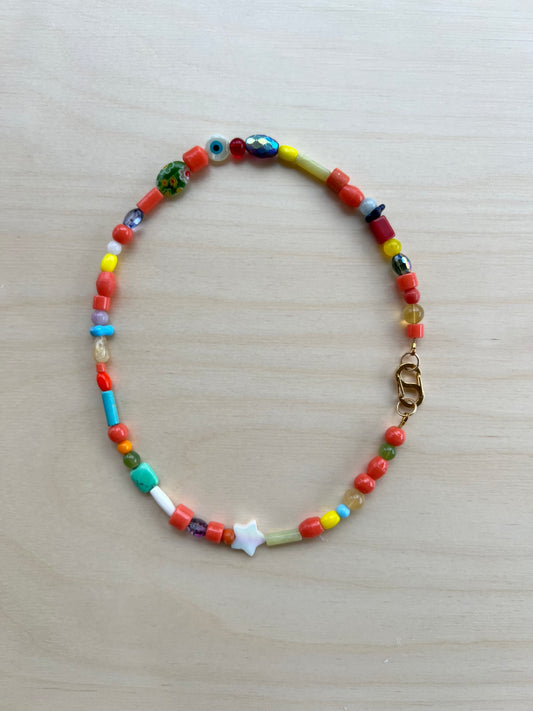 Czech Glass Star Necklace