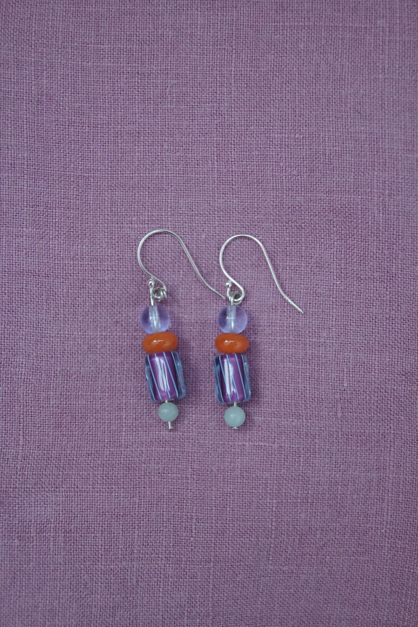 Lampwork and Colorado Aquamarine