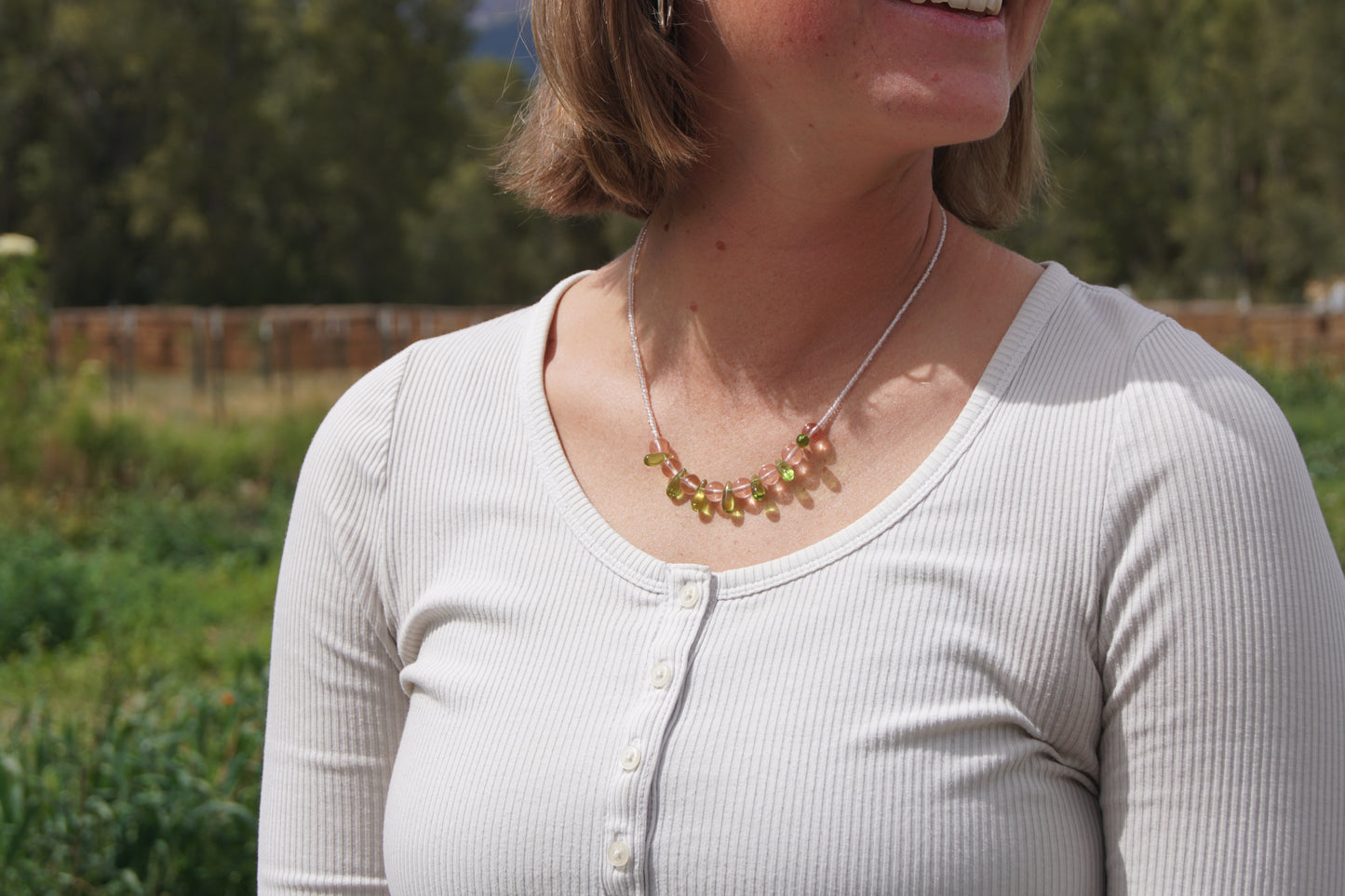 Glass Drop Necklace