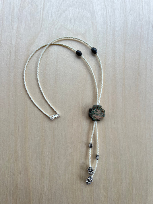 Bolo Tie Necklace in Jasper