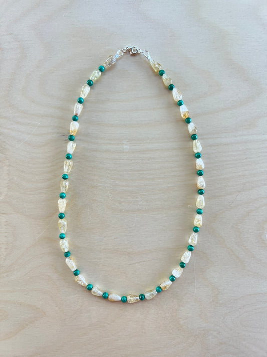 Citrine and Malachite