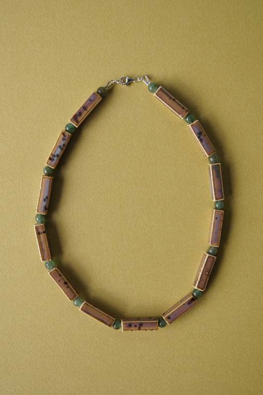 Porcelain and Green Glass