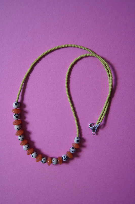 Aventurine and Dalmatian Jasper