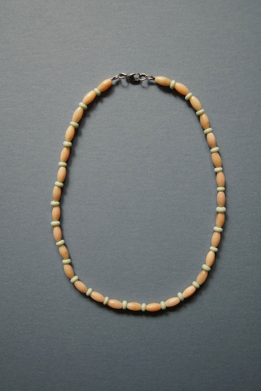 Peach Aventurine and Glass