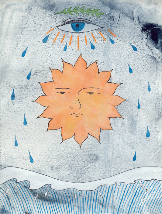 The Sun Original Watercolor