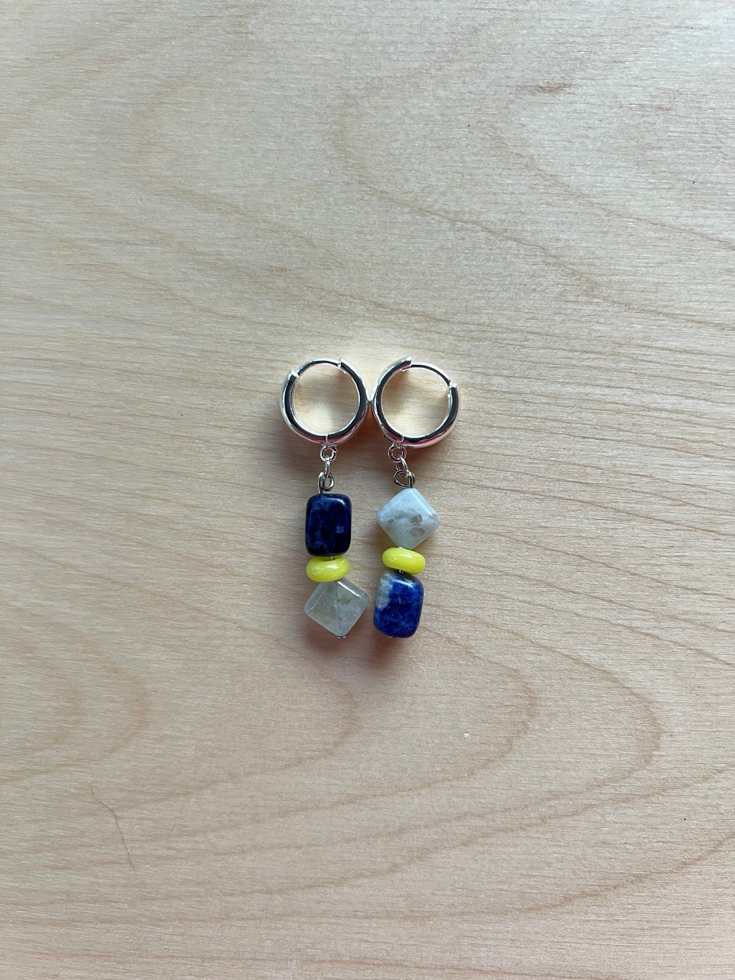 Lapis and Aquamarine Drop