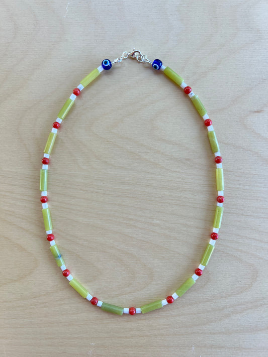 Jade, Coral, and White Turquoise