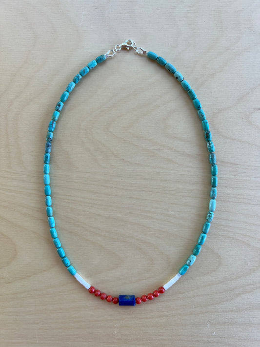 Turquoise, Lapis, and Coral