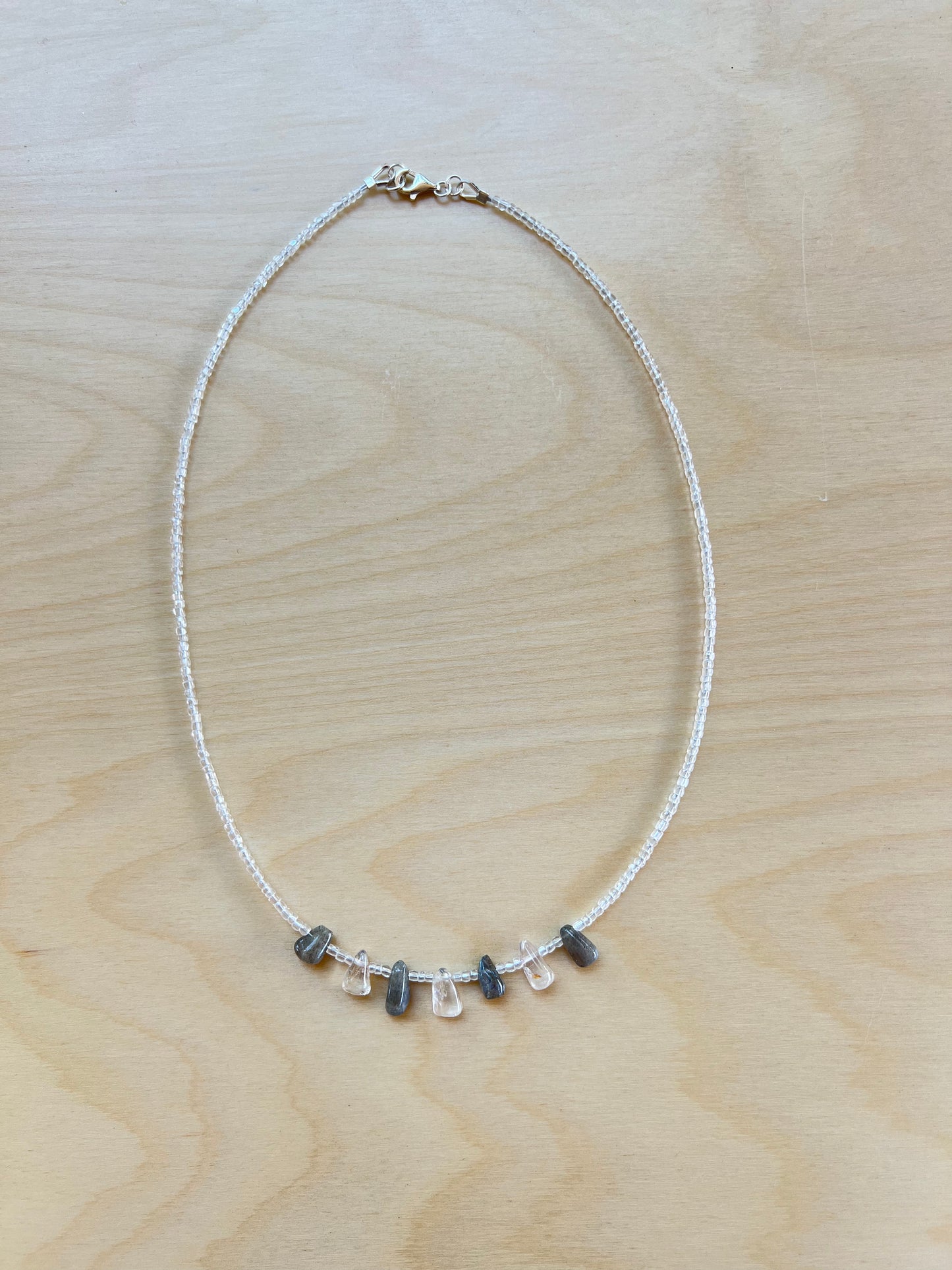 Labradorite and Quartz