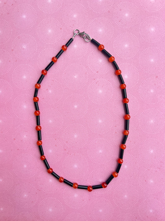 Orange and Black Stripe Strand
